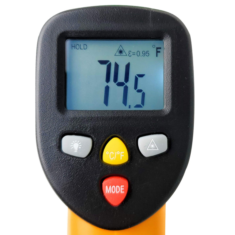 [Australia - AusPower] - Industrial Infrared Thermometer (Not for Human), Non-Contact Digital Temperature Gun, Laser IR Thermometer, -58℉~ 1202℉ (-50℃ ~ 650℃) 