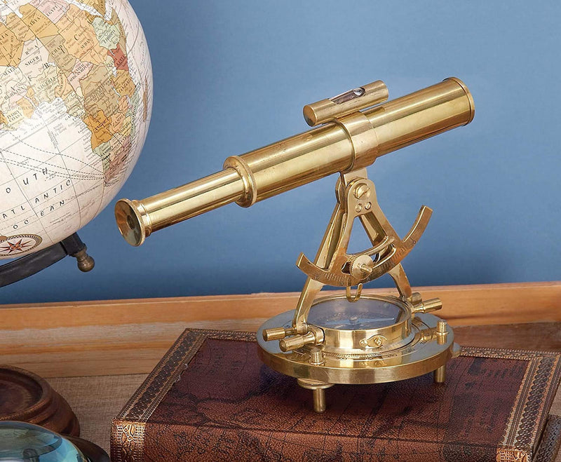 [Australia - AusPower] - Brass Telescope Compass Feel The Distant Objects Nearer 6" Halloween Decorations Costumes 
