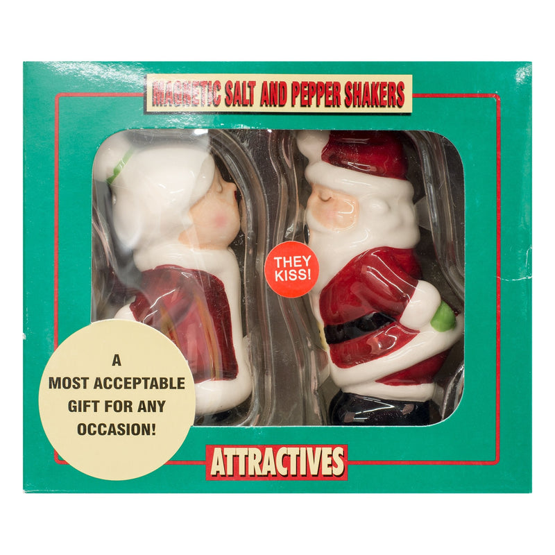 [Australia - AusPower] - Pacific Trading Santa and Mrs Claus Kissing Ceramic Salt and Pepper Shaker Set 