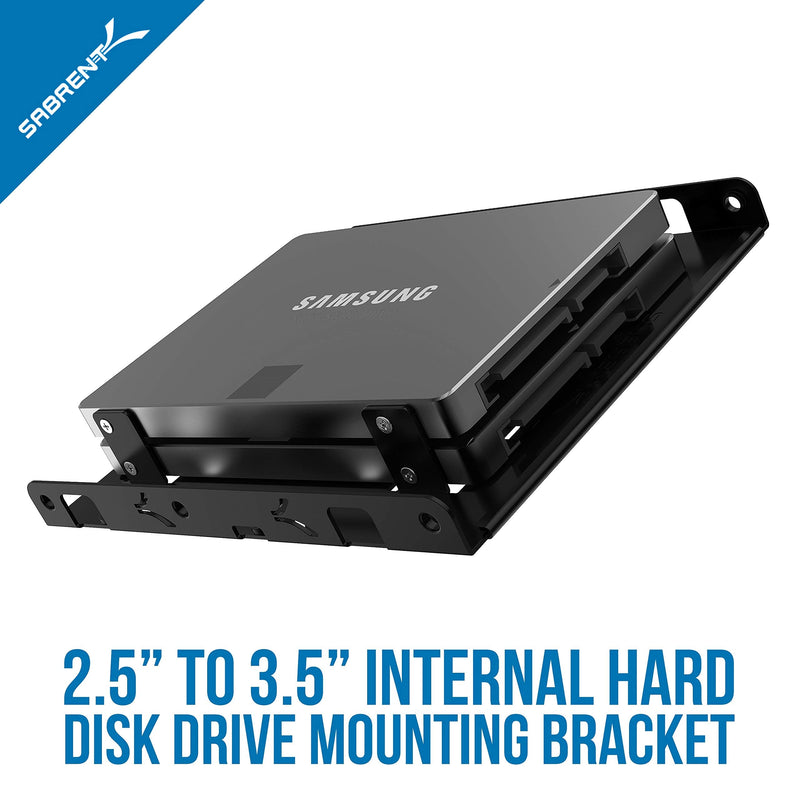 [Australia - AusPower] - SABRENT 2.5 Inch to 3.5 Inch Internal Hard Disk Drive Mounting Bracket Kit (BK-HDDH) 