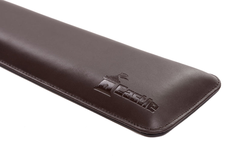 [Australia - AusPower] - Bailey Full Size by Castle - Leather Ergonomic Computer Wrist Rest Pad for Keyboards with Around 104 Keys - Firm Keyboard Wrist Support for Typists, Gaming, and Heavy Office Use (Woodland, Full Size) Woodland 