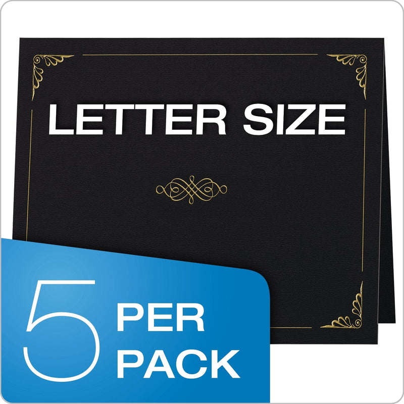 [Australia - AusPower] - Oxford Certificate Holders, Black, Letter Size, 5 per Box (29900055BGD) 5 Count 