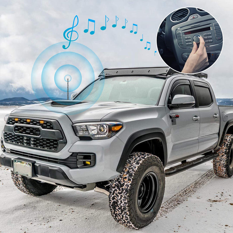 [Australia - AusPower] - Short Antenna for Toyota Tundra 2000-2021 Toyota Tacoma 1995-2015, 13 Inch Stubby Antenna, Spiral Design Flexible Rubber Car Radio Antenna, Accessories Toyota Tundra Tacoma Toyota Tundra Tacoma Antenna 