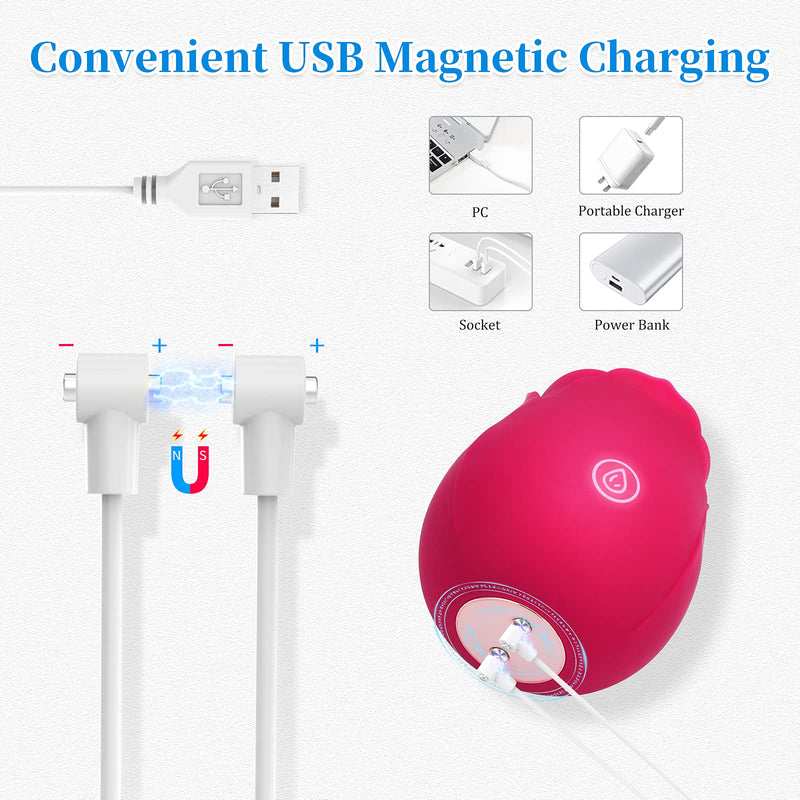 [Australia - AusPower] - Fast Charging Magnetic Cable Cord Universal Charger for Massager, Compatible with Power Bank Phone Charger Adapter Computer, Suitable for Most Magnetic Massagers on The Market White 