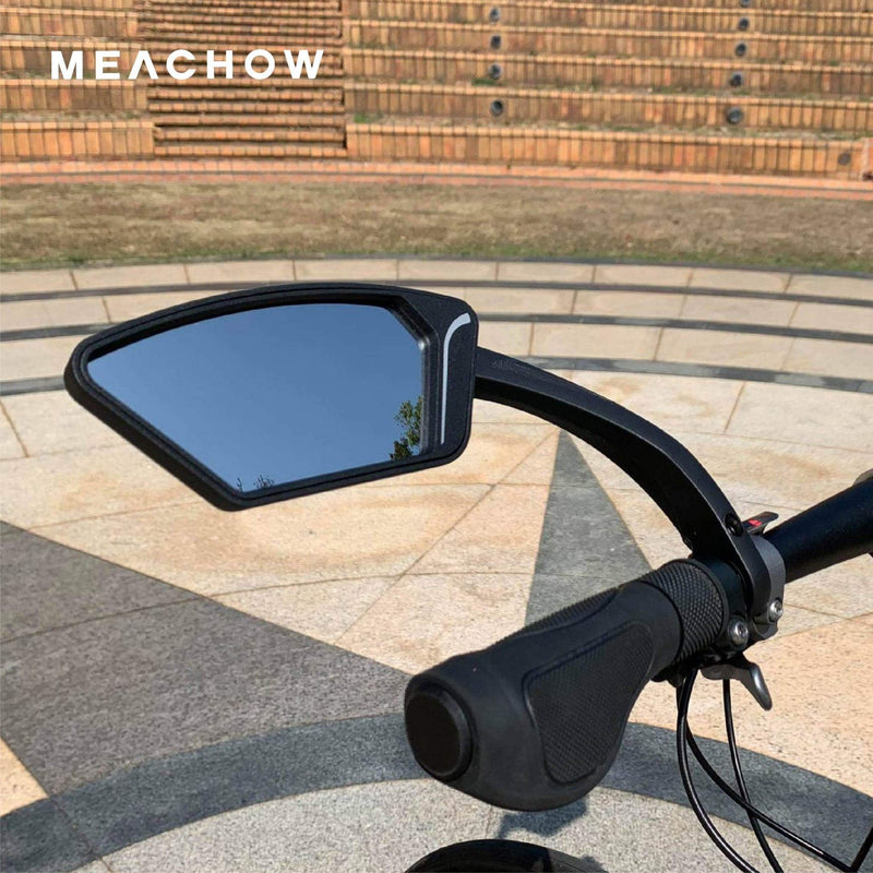 [Australia - AusPower] - MEACHOW New Scratch Resistant Glass Lens,Handlebar Bike Mirror, Rotatable Safe Rearview Mirror, Bicycle Mirror,ME-002 