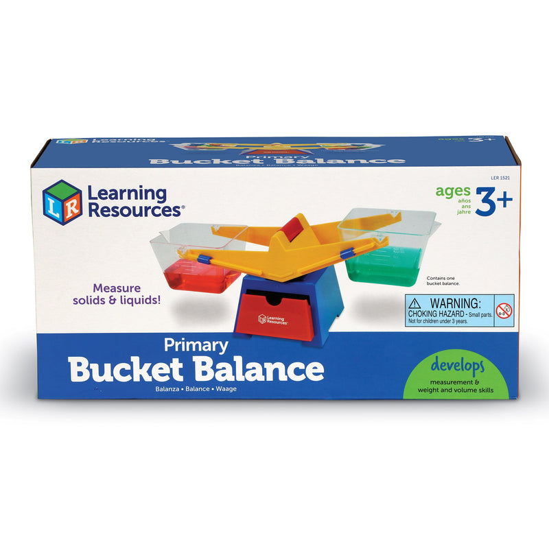 [Australia - AusPower] - Learning Resources Primary Bucket Balance Teaching Scale - 1 Piece, Ages 3+ Math for Preschoolers, Classroom Balance Scale, Balance Scale for Kids, Science for Kids Clock Kit 