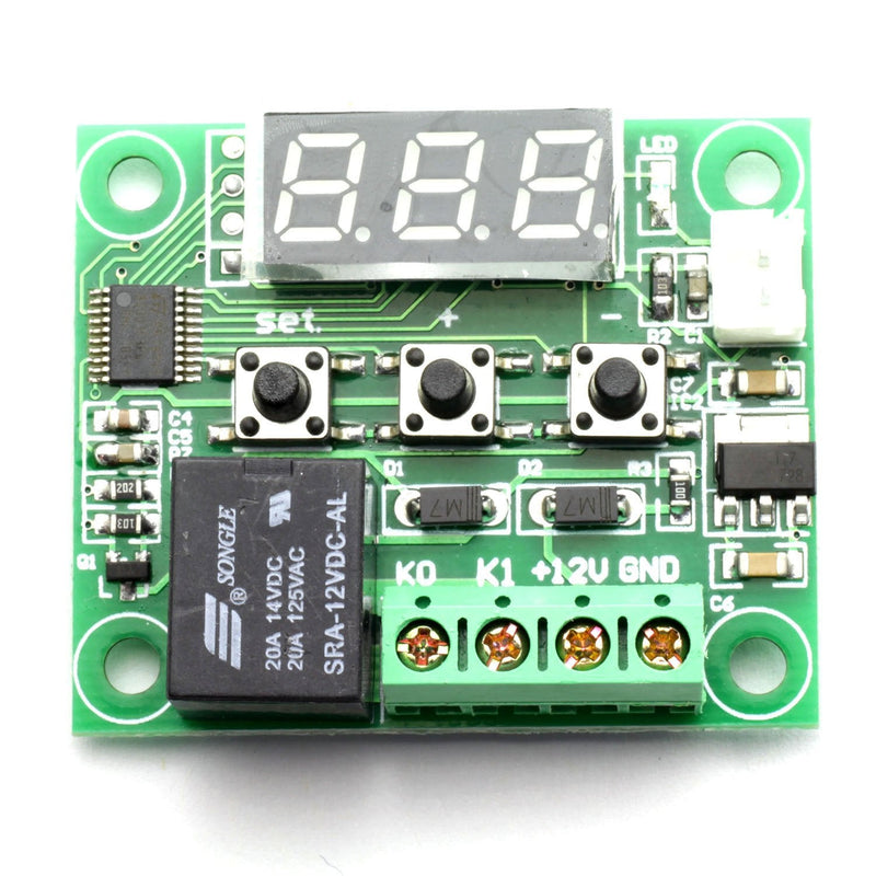 [Australia - AusPower] - E-outstanding Temperature Controller DC 12V Digital Cooling/Heating Temp Thermostat -50-100 Degree Controlled Switch Module W1209 + Acrylic Box 