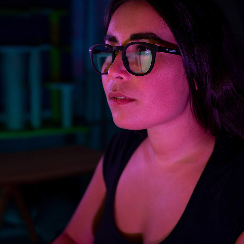 [Australia - AusPower] - Horus X • Bundle Light Gaming & Office Glasses Rest Filter Protection [50-86%] • Anti Blue Light Screens • Video Games Computer Console PC • Gaming Accessories Pack • Men and Women 