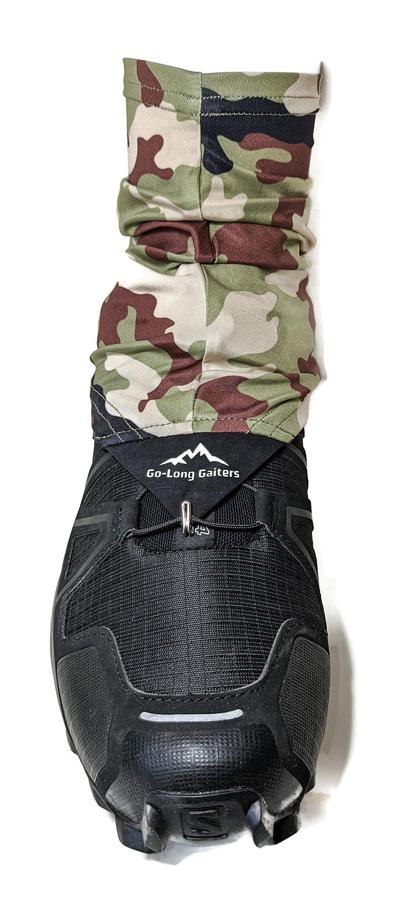 [Australia - AusPower] - Wapiti Designs Go-Long Gaiters Trail Running Shoe Gaiters for Running, Hiking, or Long Distance Backpacking Camo S/M 