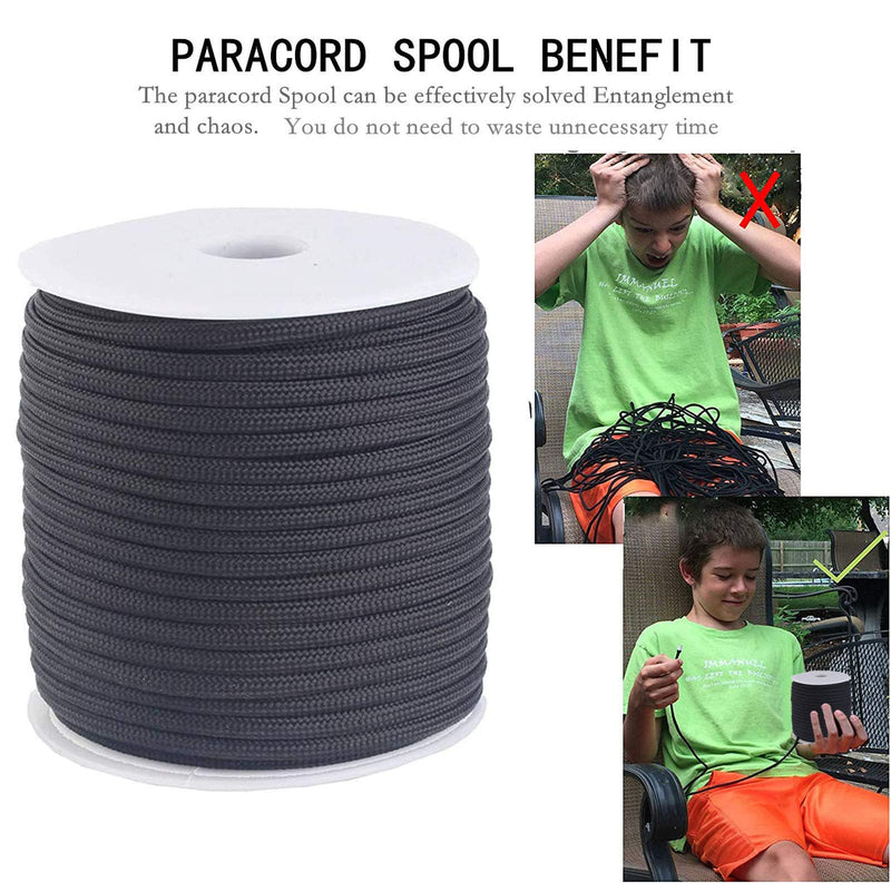 [Australia - AusPower] - GeGeDa Paracord 550 Cord Roll Mil-Spec 550lb Paracord 100Feet Spool Army Green 100.0 Feet 