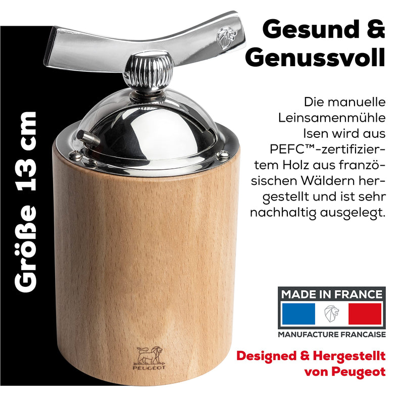[Australia - AusPower] - Peugeot Isen-Flax Mill Fax Seed, Natural 7 x 7 x 13 cm 