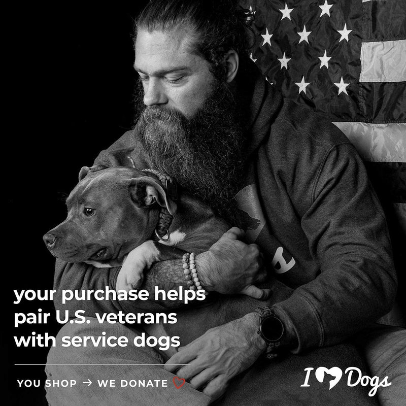 [Australia - AusPower] - Hero Company Never Forgotten Paracord Bracelet - Tactical Survival Bracelet for Men with Bronze USA Flag - Helps Pair Military Veterans with a Companion Dog 