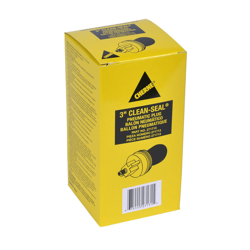 [Australia - AusPower] - Oatey Cherne 271713 Clean-Seal 3 inch Plug, 3 in, Black 
