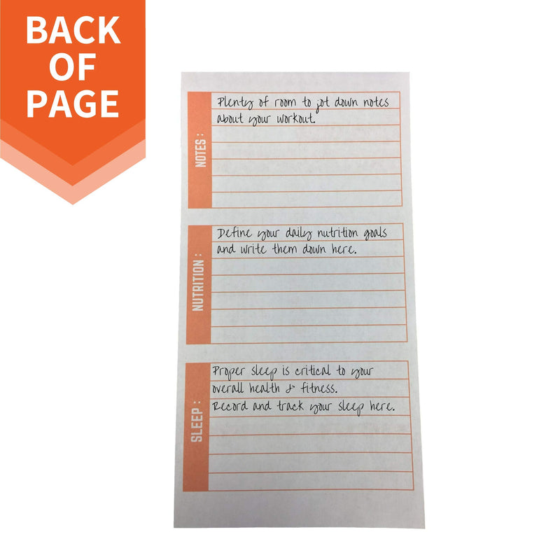 [Australia - AusPower] - Fitness & Workout Notebook - Fitness Tracker Journal, Workout Log, Exercise & Weight Training Notebook Planner, Fitness Tracker Log for Bodybuilding – 4 x 8 Inches, 140 Pages / 70 Sheets (Pack of 3) 
