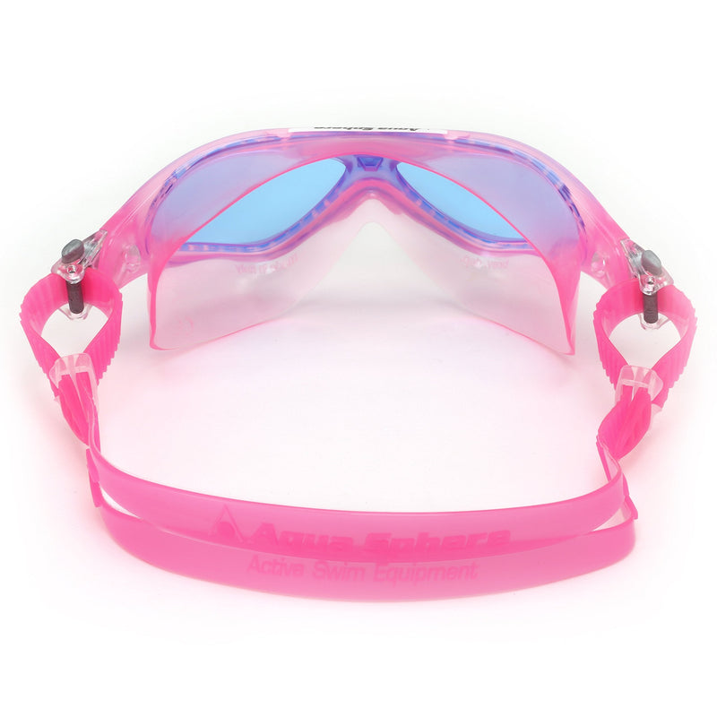 [Australia - AusPower] - Aqua Sphere Vista Junior Swim Goggle, Made In Italy Blue Lens / Pink 