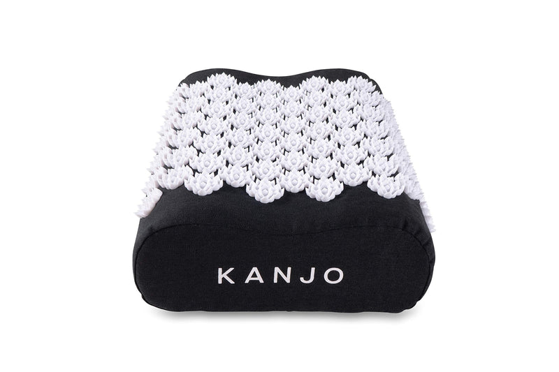 [Australia - AusPower] - Kanjo Acupressure Cushion | Memory Foam Acupressure Pillow for Back and Sciatica Pain | 100% Cotton Linen Cover | FSA & HSA Eligible 