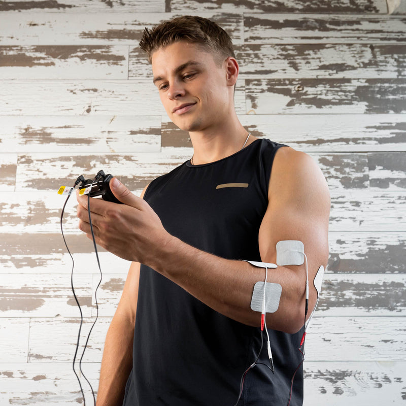 [Australia - AusPower] - Roscoe Medical TENS Unit and EMS Muscle Stimulator - OTC TENS Machine for Back Pain Relief, Lower Back Pain Relief, Neck Pain, or Sciatica Pain Relief, Clinical Strength Stim Machine 