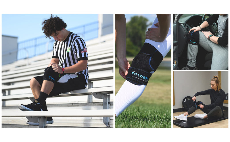 [Australia - AusPower] - The Coldest Knee Ice Pack Wrap, Hot and Cold Therapy - Reusable Compression Best for Meniscus Tear, Injury Recovery, Bursitis Pain Recovery, Sprains, Swelling and Rheumatoid Arthritis (Knee Ice Pack) 1 