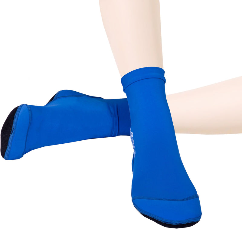 [Australia - AusPower] - Beach Socks [2 Pairs] - by Nordic Essentials - 1 Year Warranty Black + Blue X-Small 