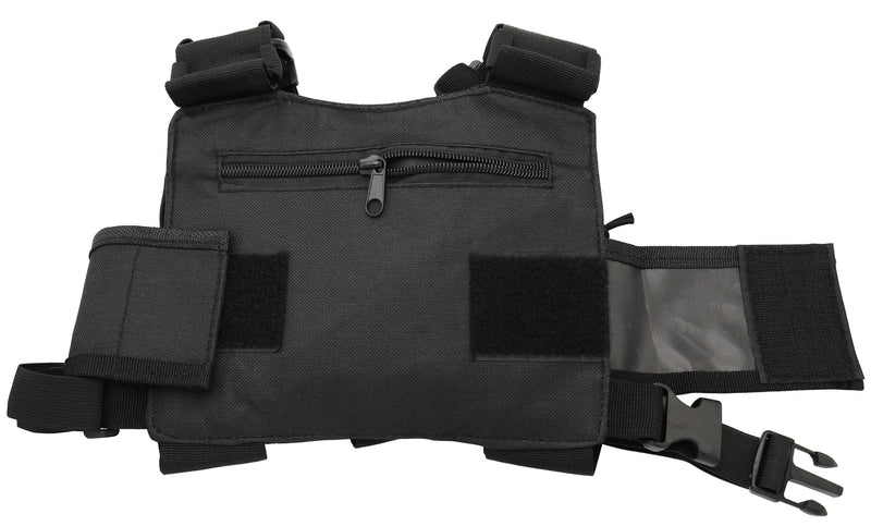 [Australia - AusPower] - Zkarabc Radio Shoulder Holster Chest Harness Holder Vest Rig for Two Way Radio Chest Front Pack Pouch Universal Walkie Talkies Case 