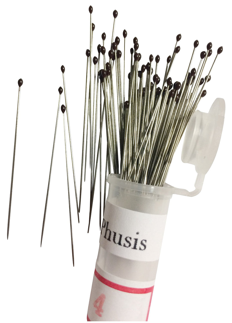 [Australia - AusPower] - Phusis Stainless Steel Insect Pins | Sizes #0, 2 and #4 | 100 of Each Size | Includes Sturdy Storage Containers | for Entomology, Dissection Kit, Butterfly Collections (#0, 2, 4) #0, #2, #4 