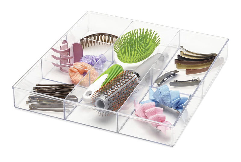 [Australia - AusPower] - Whitmor 6-Section Clear Drawer Organizer 