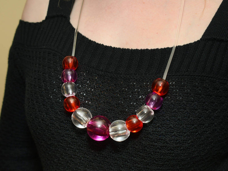 [Australia - AusPower] - Beautiful Large Translucent Acrylic Beads - for Crafts or Hand Therapy 
