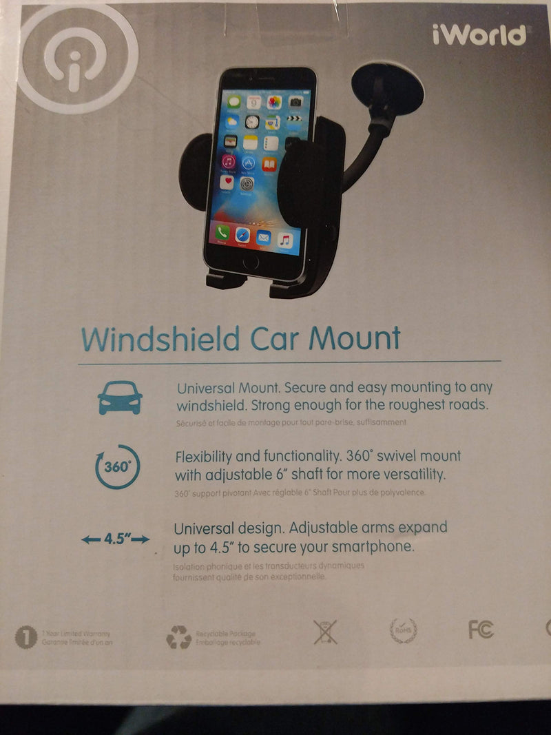 [Australia - AusPower] - iWorld Universal Smartphone Windshield Car Mount for iPhone Android 