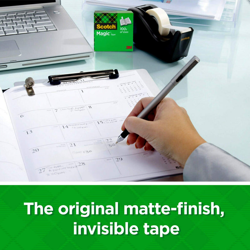 [Australia - AusPower] - Scotch Magic Tape, 6 Rolls with Dispensers, Numerous Applications, Invisible, Engineered for Repairing, 3/4 x 650 Inches (6122) 