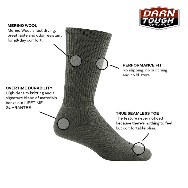 [Australia - AusPower] - Darn Tough Tactical Boot Full Cushion Sock Black Medium 