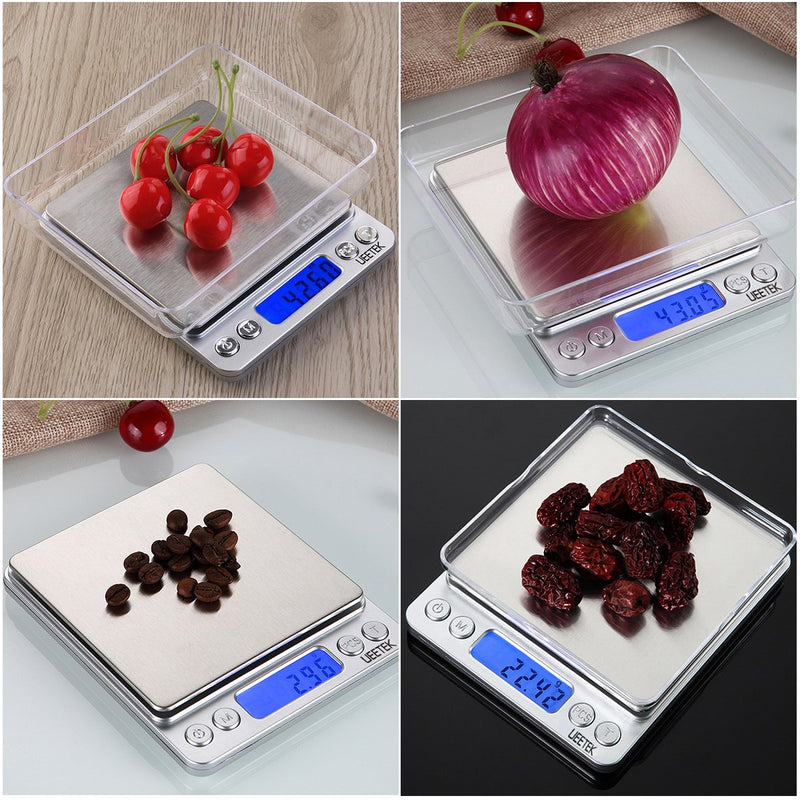 [Australia - AusPower] - UEETEK 500g/0.01g Digital Pocket Scale Digital Food Scale Jewelry Scale with LCD Screen 