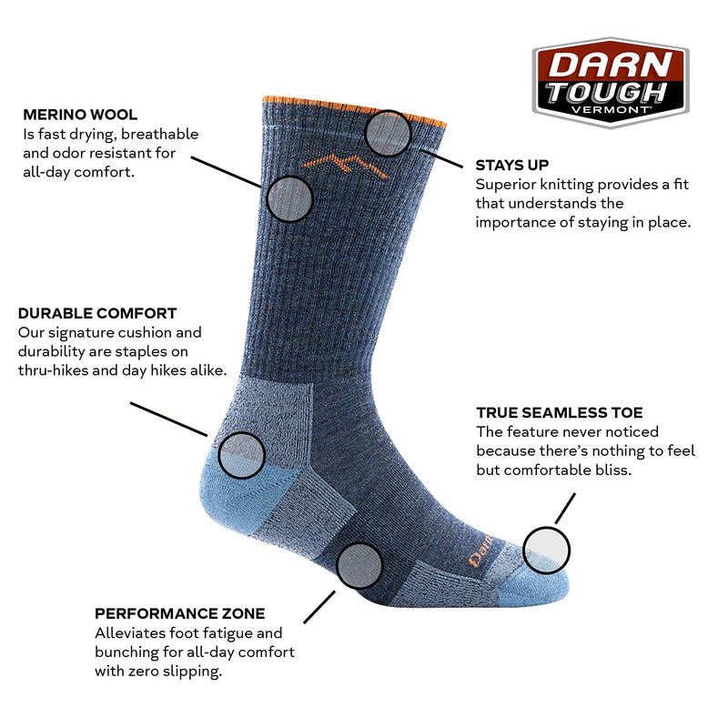 [Australia - AusPower] - Darn Tough Boot Cushion Sock - Women's Medium Slate 