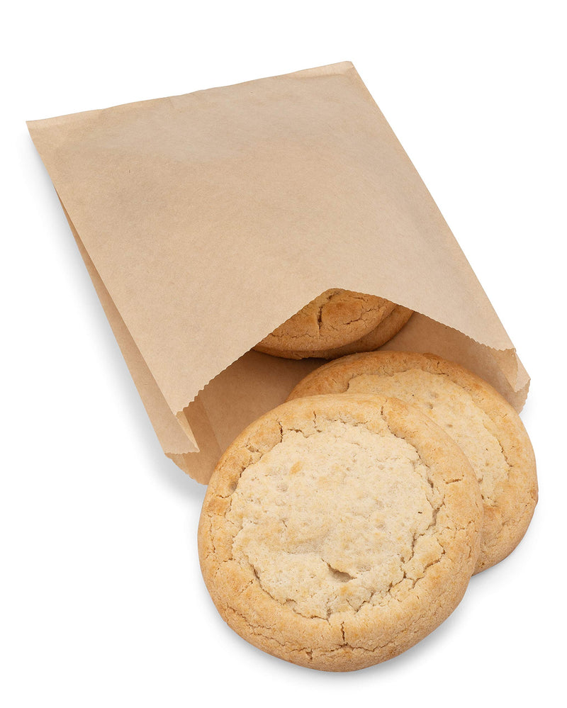 [Australia - AusPower] - Kraft Paper Sandwich Style Bags (100) 6"x 1"x 8.5" Dry Wax Grease Resistant Bags. Perfect for Sandwiches, Cookies, Pastries, Take Out, and Gifts. Made in USA. 100 