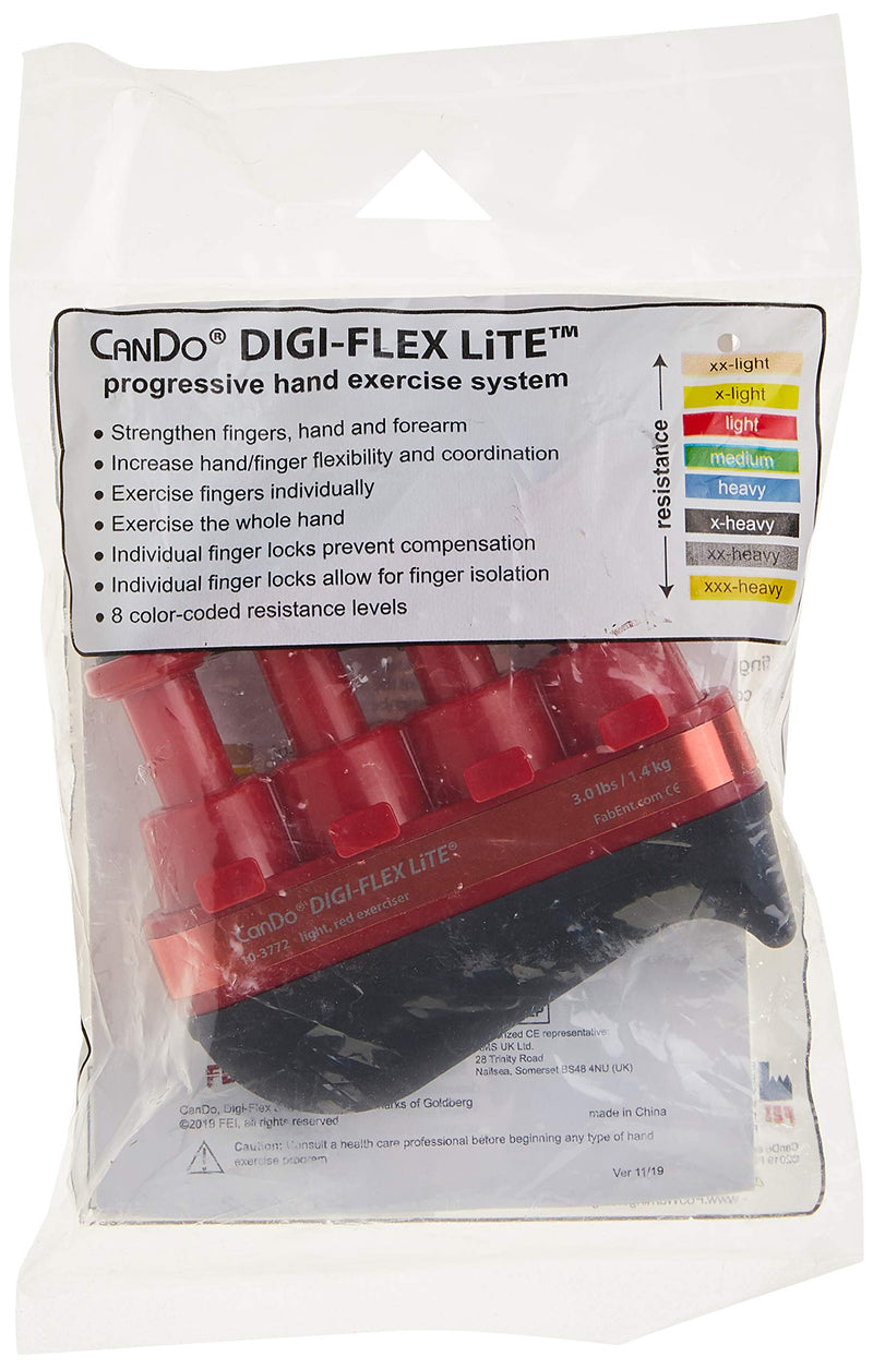 [Australia - AusPower] - CanDo 10-3772 Digi-Flex LiTE Exerciser, Light, Red Red: Light 
