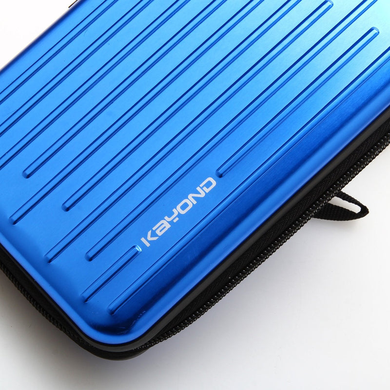 [Australia - AusPower] - KAYOND Anti-Shock Silver Aluminium Carry Travel Protective Storage Case Bag for 2.5" Inch Portable External Hard Drive HDD USB 2.0/3.0 (Blue) Blue 