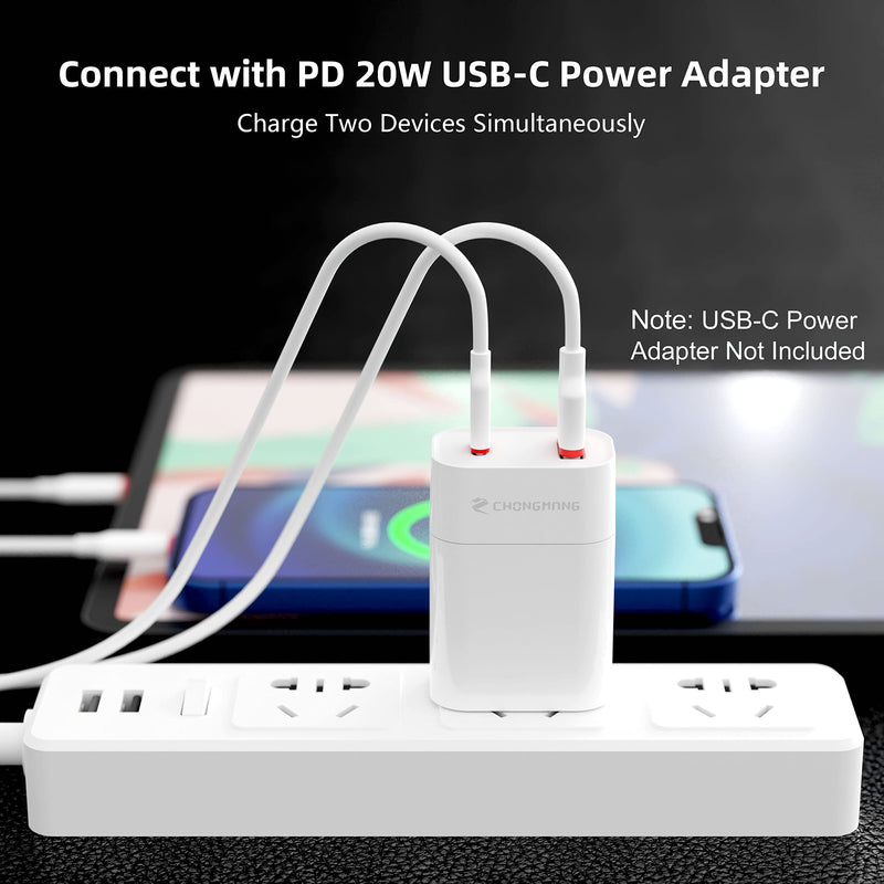 [Australia - AusPower] - USB C to USB Female Adapter, CHONGMANG Type C Splitter with USB C Female and USB A Female, USB C Fast Charger Converter for iPhone 13/12/11/Mini/Pro/Pro Max, iPad Air/Pro,Samsung Galaxy/Google Pixel 