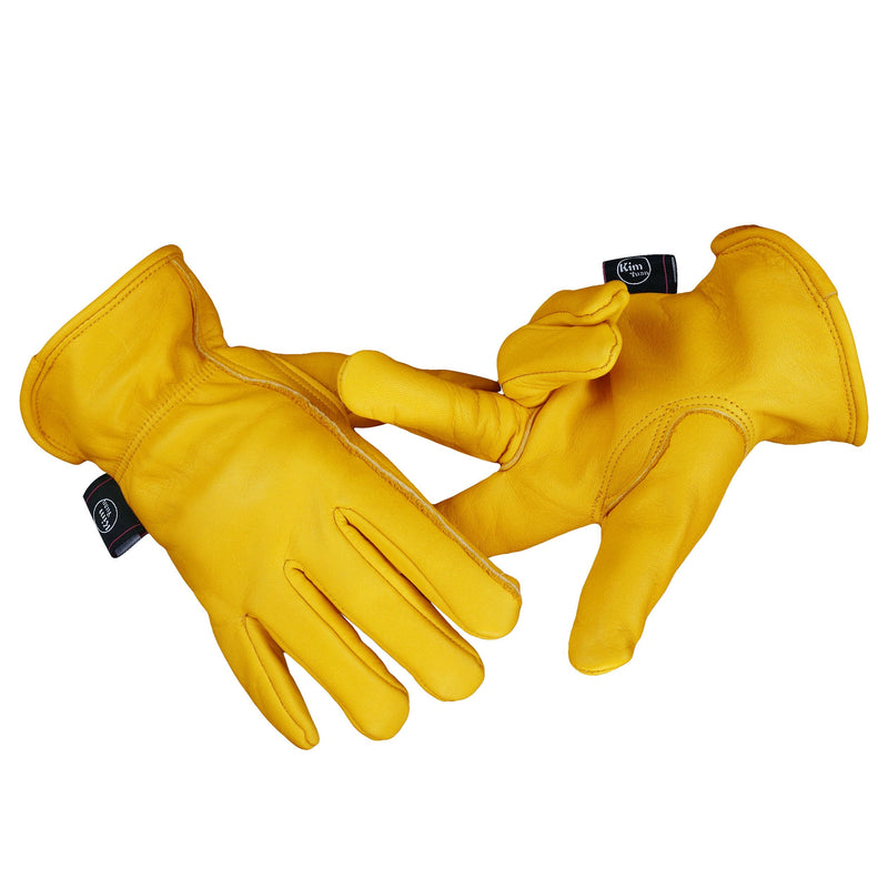 [Australia - AusPower] - KIM YUAN Winter Warm Work Gloves 3M Thinsulate Lining Perfect for Gardening/Cutting/Construction/Motorcycle, Men & Women 1 Pair Large(1 PAIR) Winter-elastic Wrist 