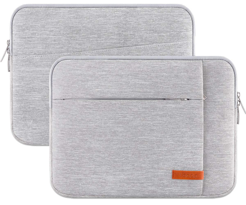 [Australia - AusPower] - Lacdo Laptop Sleeve Case for 15 inch New MacBook Air M2 2023 A2941, 15 inch MacBook Pro A1990 A1707, Dell XPS 15 Plus 2022-2020 Computer Bag with Accessory Pocket, Shockproof, Water-Resistant, Gray New MacBook Air 15 Inch 