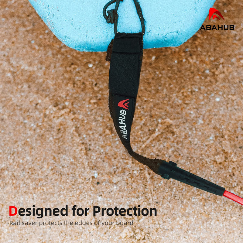 [Australia - AusPower] - Abahub Premium Coil SUP Leash, 10 ft Coiled Paddle Board Leashes, 7.2mm Thick Legrope Strap for Longboard Surfboards, Stand-up Paddleboards, iSUP Replacement Leg Rope, 8 Colors 