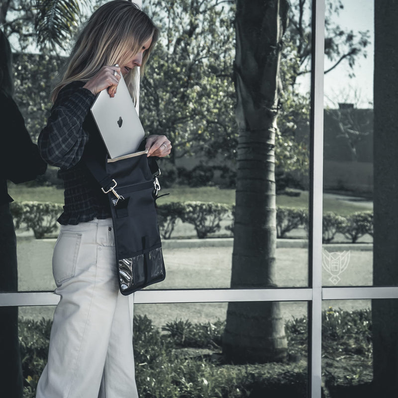 [Australia - AusPower] - Xtreme Sight Line ~ Xecutive Faraday Bag for Tablets and Other Medium Size Electronics ~ Data Security for Executive Travel ~ Shoulder Strap Included ~ Tracking/Hacking Defense 