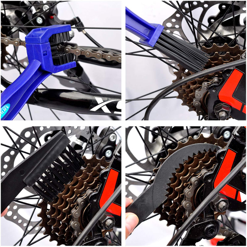 [Australia - AusPower] - BOBILIFE Bike Chain Cleaning Kit - Bicycle & Motorcycle Gear Chain Cleaner Brush Tools 