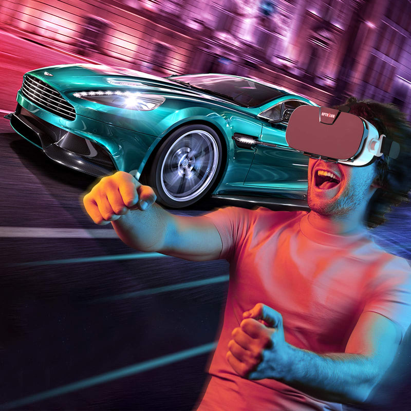 [Australia - AusPower] - Virtual Reality Headset, 3D VR Glasses for Mobile Games and Movies, Compatible 4.7-6.2 inch iPhone/Android Phone, Including iPhone XS/X/8/8Plus/7/7Plus/6/6Plus/6s/5,Samsung,LG,Nexus etc 