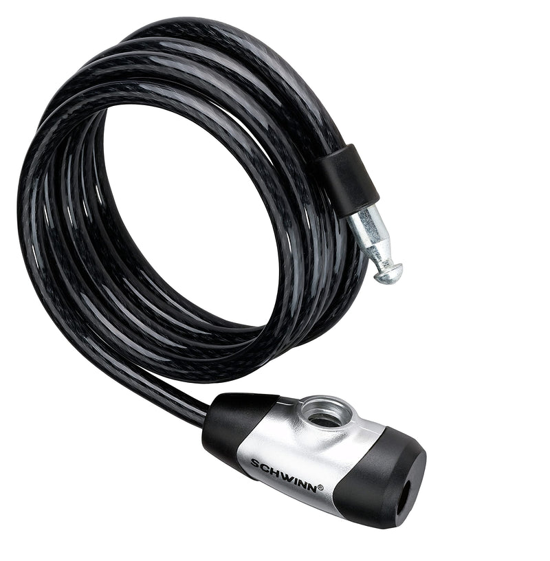 [Australia - AusPower] - Schwinn Anti Theft Bike Lock, Security Level 1, Key Lock, 6 Foot Security Level 1/Key Lock 6 Foot/8mm Cable 