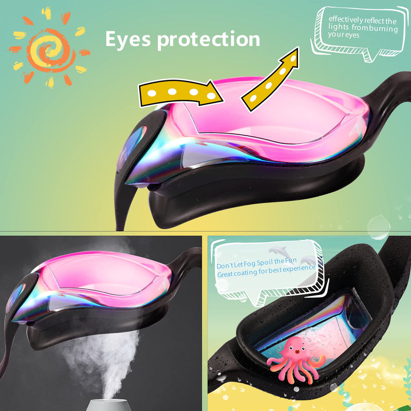 [Australia - AusPower] - Aegend Kids Swim Goggles, Pack of 2 Swimming Goggles for Children Boys & Girls Age 3-9 