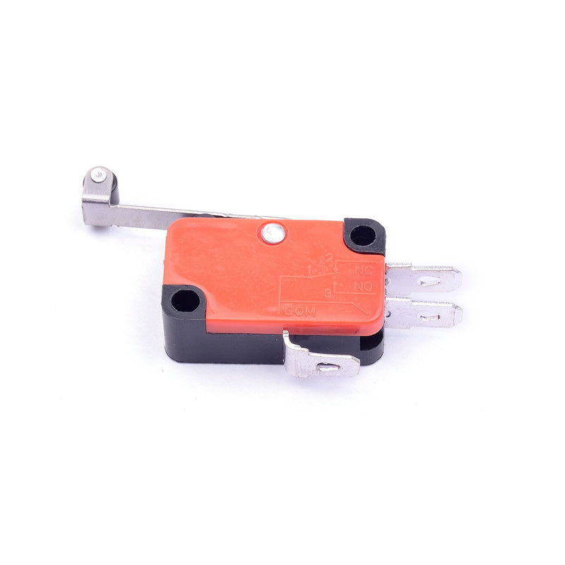 [Australia - AusPower] - Cylewet 6Pcs V-156-1C25 Micro Limit Switch Long Hinge Roller Momentary SPDT Snap Action for Arduino (Pack of 6) CYT1046 