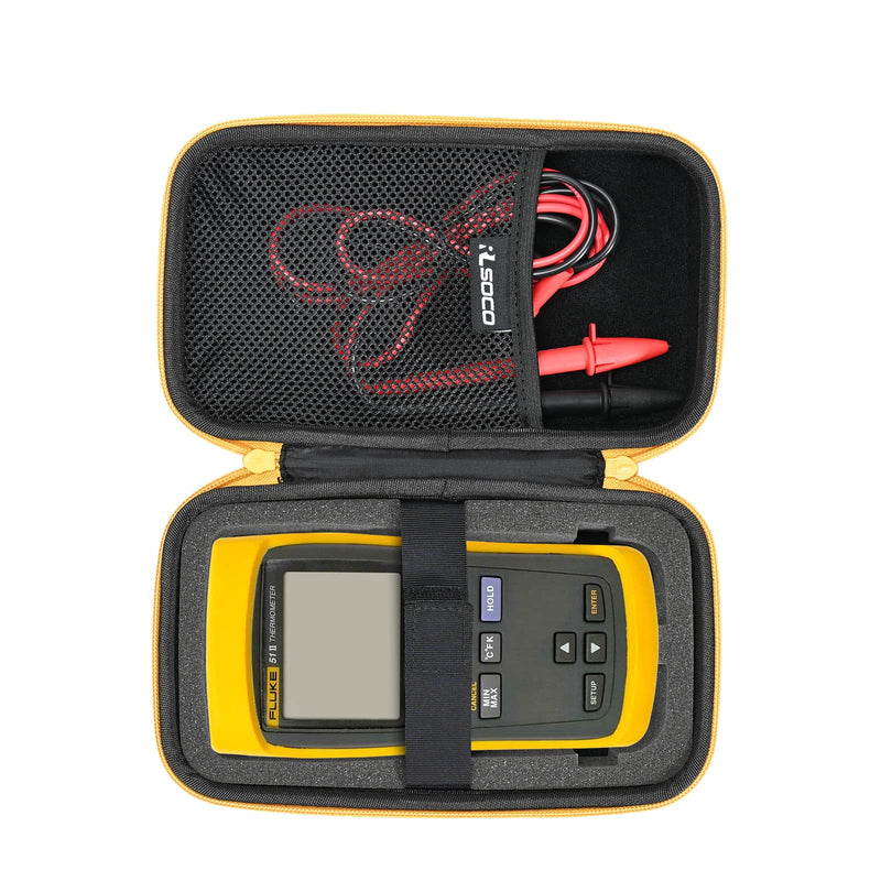 [Australia - AusPower] - RLSOCO Hard Case for Fluke 51-2/52-2/53-2/54-2 Input Digital Thermometer-for Fluke 51II/52II/53IIB/54IIB Thermometer(Case Only) 