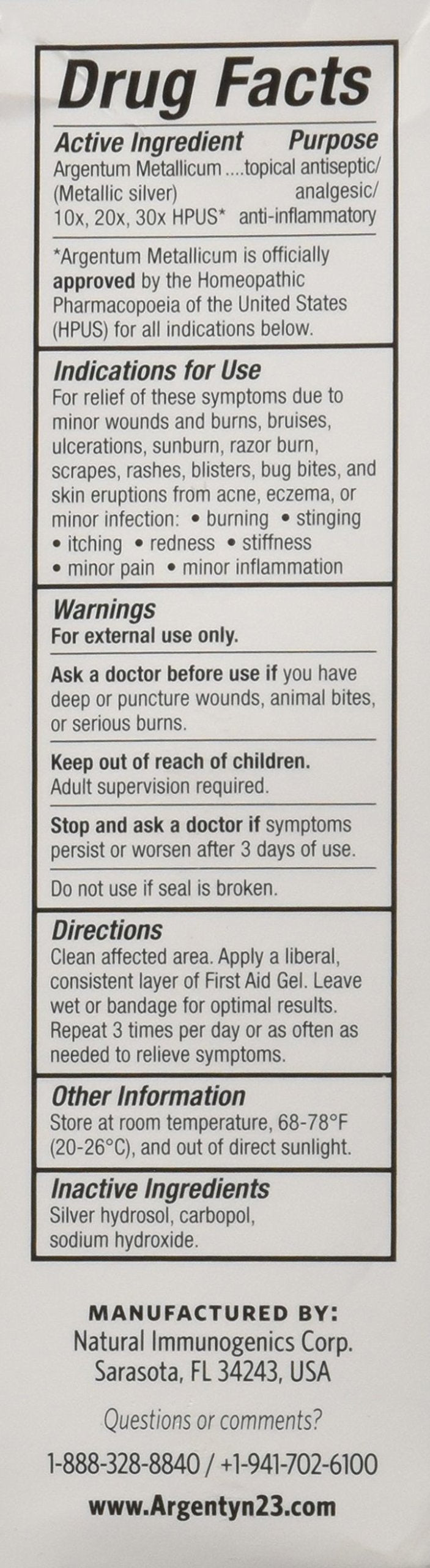 [Australia - AusPower] - Argentyn 23 Professional Silver First Aid Gel - 2 fl oz 