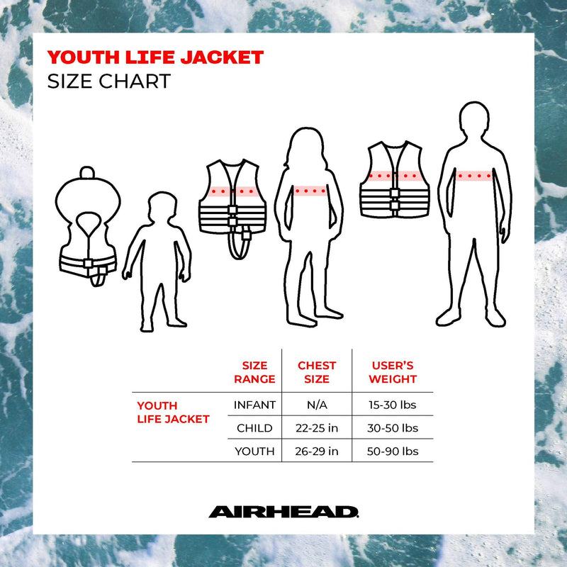 [Australia - AusPower] - Airhead Children's Trend Life Vest Blue and Green 