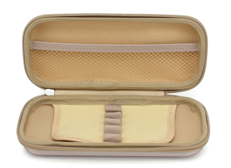 [Australia - AusPower] - KAYOND Hard Pencil Case PC Hard shell case for executive fountain pen,ballpoint pen,stylus touch pen,Durable Students Stationery With Zipper (Golden) Golden 