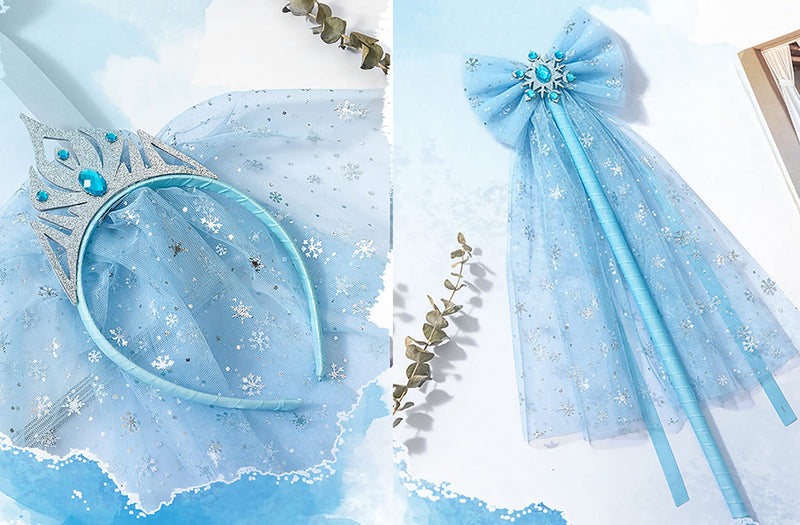 [Australia - AusPower] - SUJAYU Sheer Fabric, Snowflake Silver Foil Organza Fabric, Snowflake Tablecloth Birthday Party Supplies Party Decorations, Christmas Tree Skirt Christmas Decorations Clearance (59" x 118", Blue) 59" x 118" 